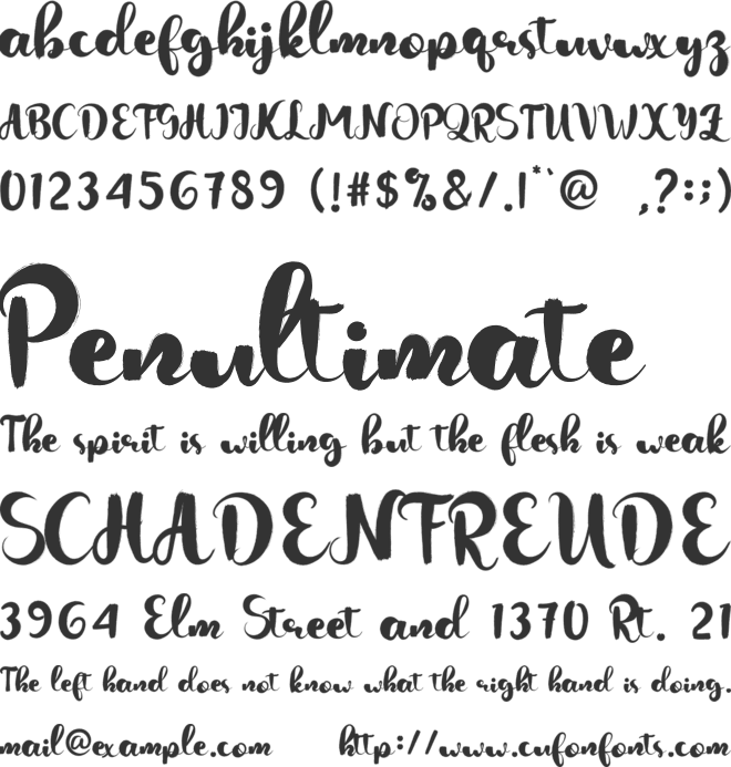 Joyful Black font preview