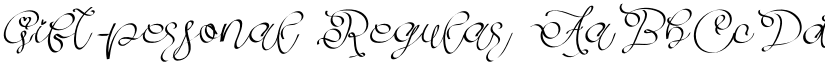 Gift-personal font download