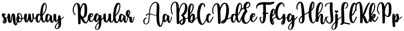 snowday font download