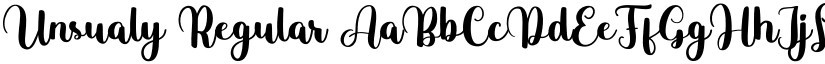 Unsualy Regular font