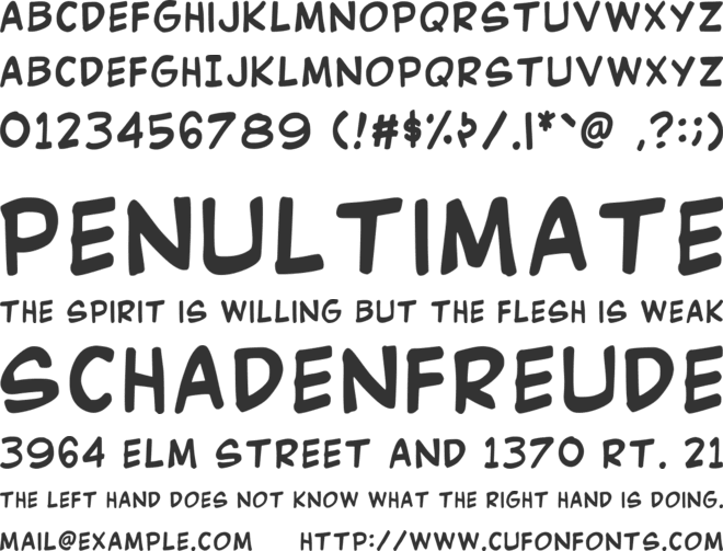 Kk Dimple font preview