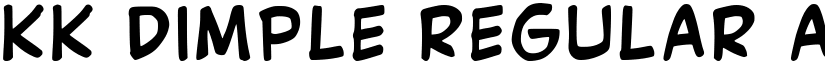 Kk Dimple Regular font
