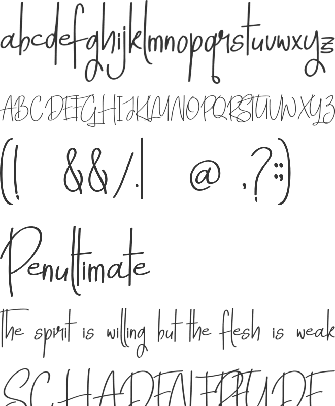 Horizon Mountain font preview