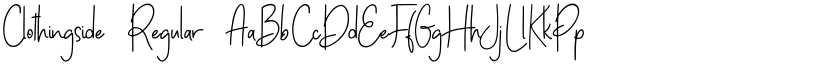Clothingside font download