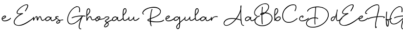 e Emas Ghozalu Regular font