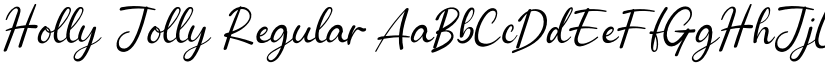 Holly Jolly Regular font