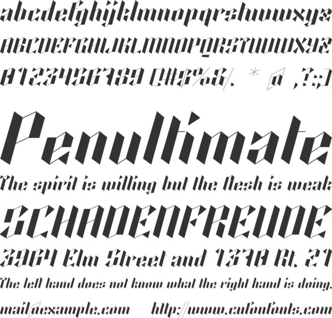 Kalosgon font preview