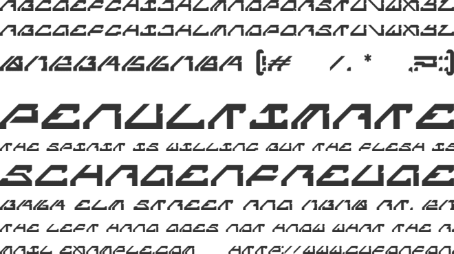 Future Corpo font preview