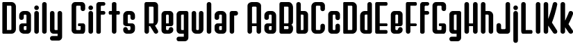 Daily Gifts Regular font