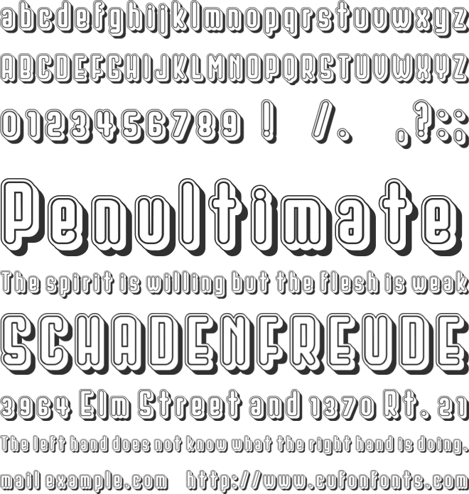 Kasetfon font preview