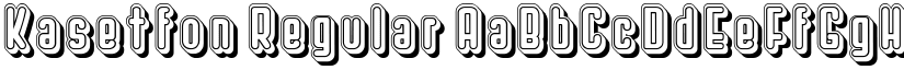 Kasetfon font download
