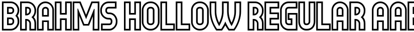 Brahms Hollow Regular font