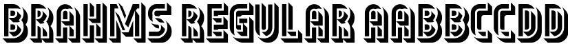 Brahms Regular font