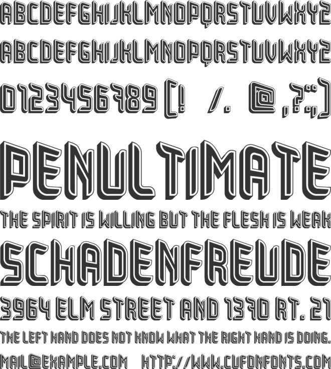 Pagbalik font preview