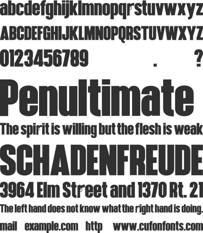 SS Mobsters Hennigar font preview