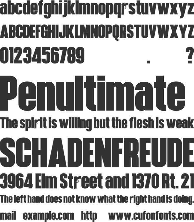 SS Mobsters Hennigar font preview