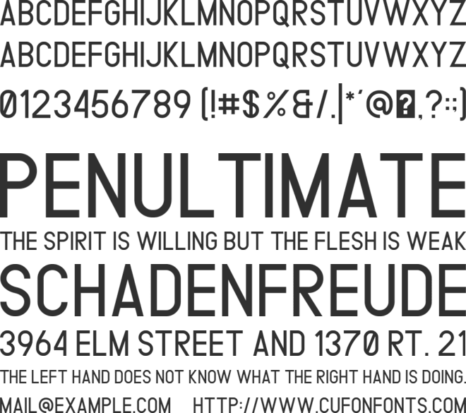 METRO POLICE font preview