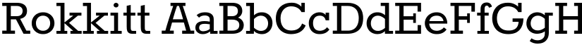 Rokkitt font