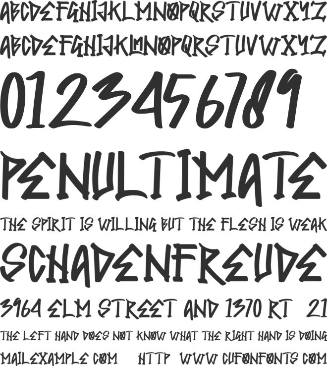HIGH LAMP font preview