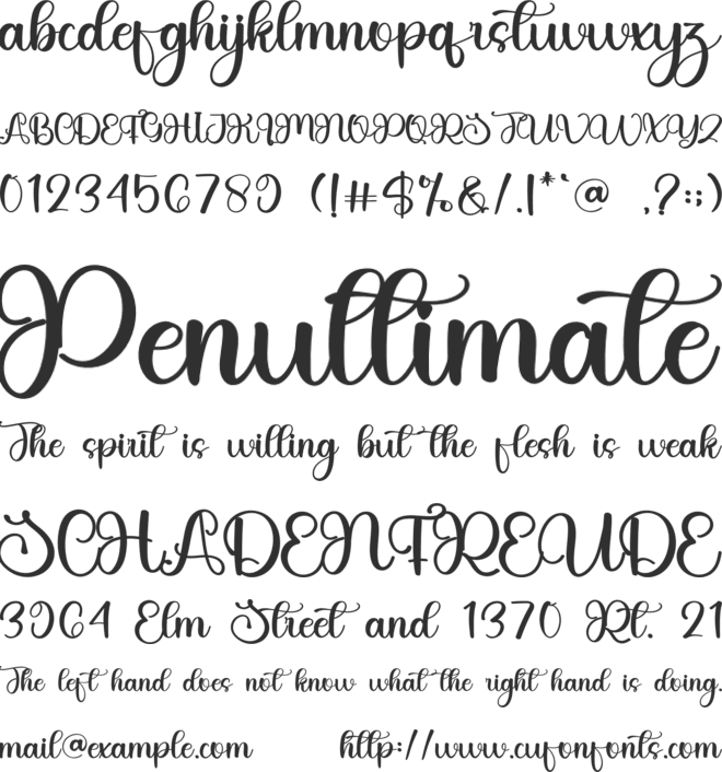 Hello Spooky font preview