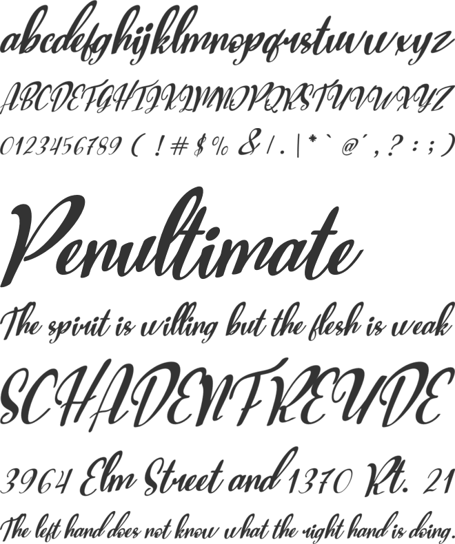 Adesina font preview