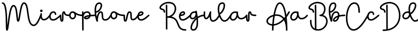 Microphone Regular font