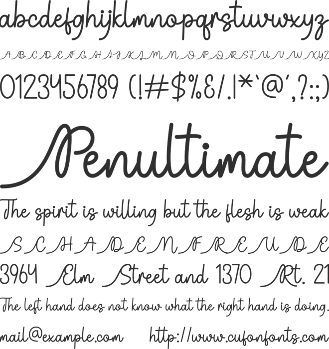 Astetica font preview