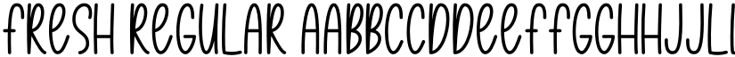 FRESH Regular font