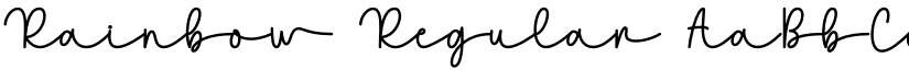 Rainbow Regular font