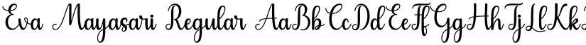 Eva Mayasari Regular font