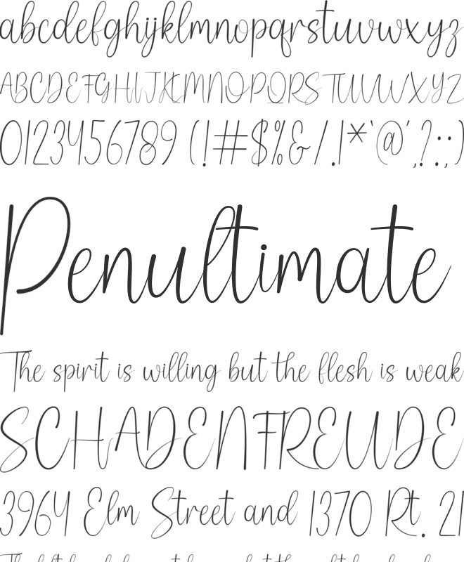 Pearly font preview
