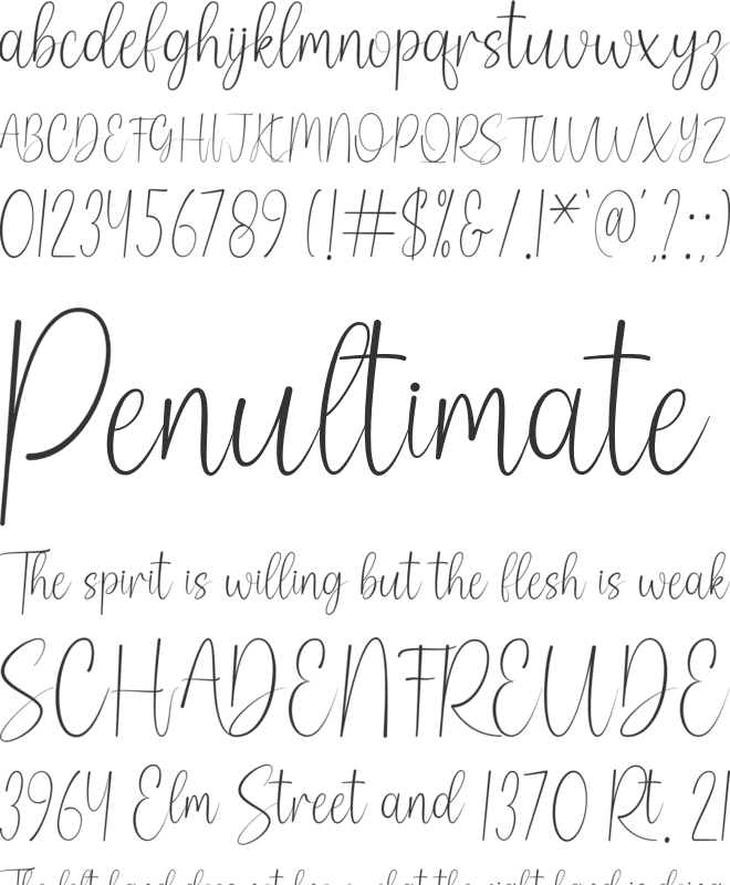 Pearly font preview