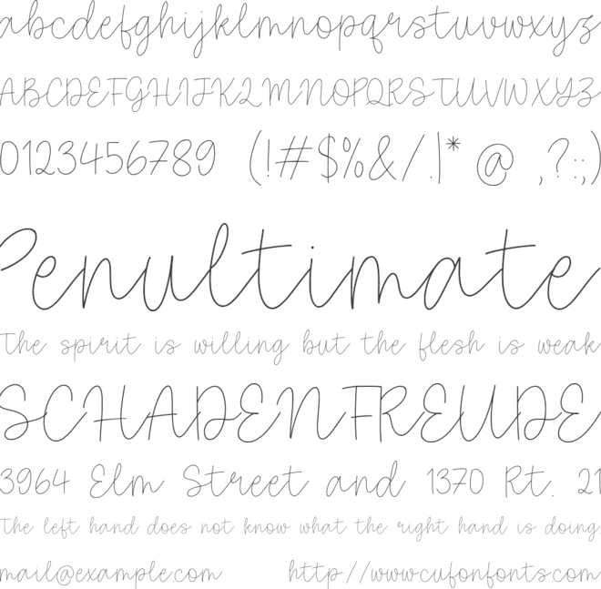 Black Almond font preview