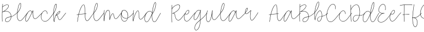Black Almond Regular font