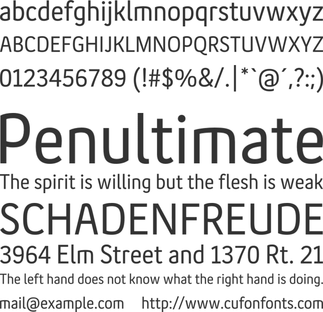 Satura Text Pro font preview