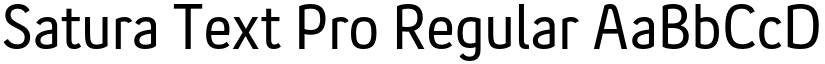 Satura Text Pro Regular font