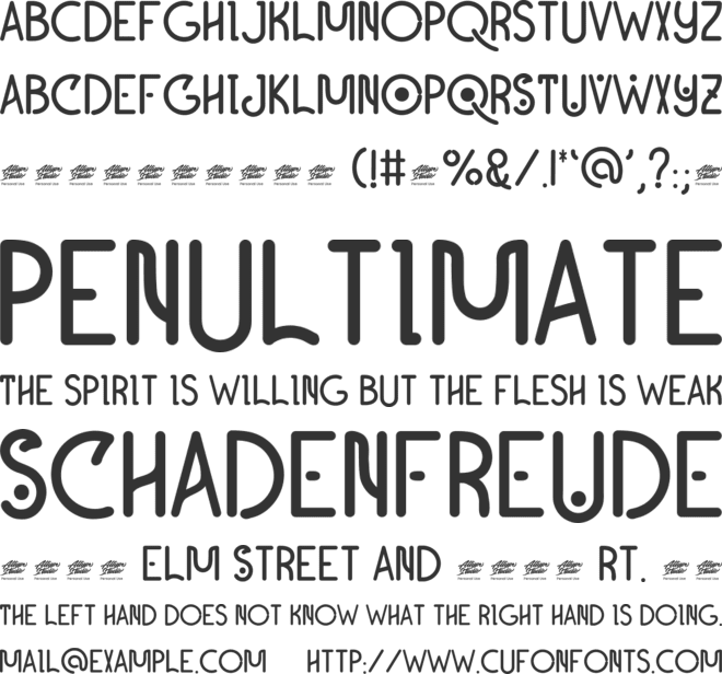 Lovanaru font preview