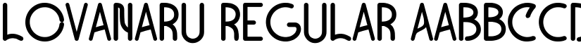 Lovanaru Regular font