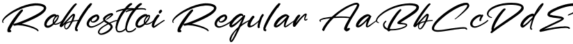 Roblesttoi Regular font