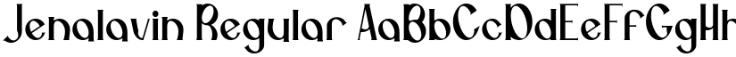 Jenalavin Regular font