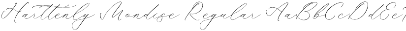 Harttenly Mondise font download