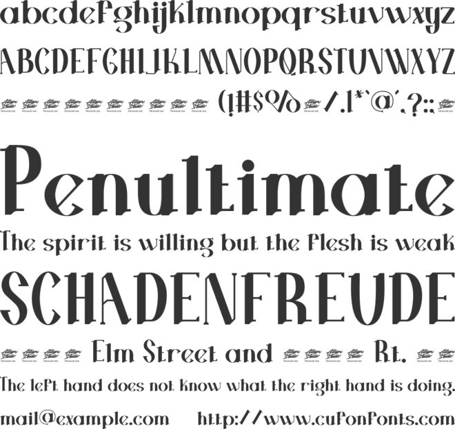 Goolavin font preview