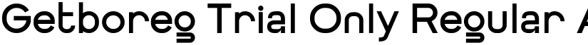 Getboreg Trial Only Regular font
