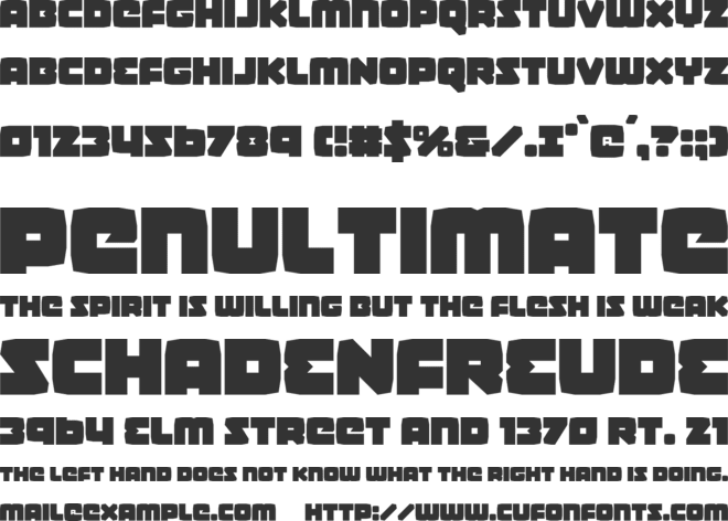 Gamer Spot font preview