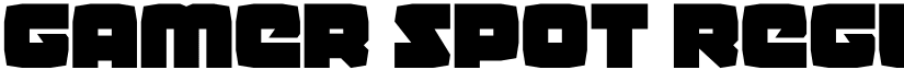 Gamer Spot Regular font