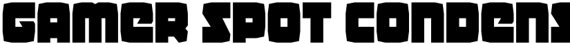 Gamer Spot Condensed Regular font