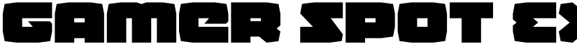 Gamer Spot Expanded Regular font