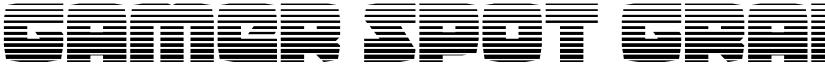 Gamer Spot Gradient Regular font
