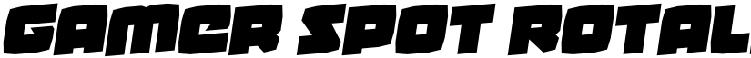 Gamer Spot Rotalic Regular font