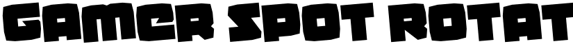 Gamer Spot Rotated Regular font